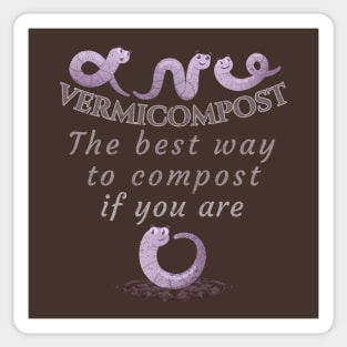 Vermicompost, Compost, Earthworm, Worms, Vermiculture, Composting, Worm Farmer Sticker